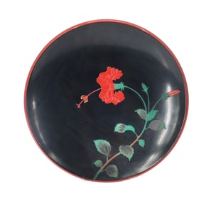 Vintage Japanese Bembo Okinawa Lacquered Wood Tray