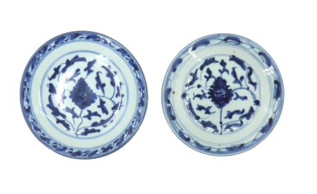 (2) Chinese Blue and White Porcelain Plates