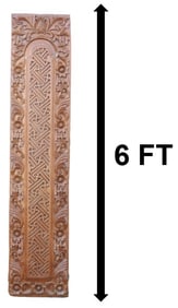Balinese Carved Wood Door Panel