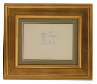 Pablo Picasso, Sculptor in Repose Etching "Escultor en Repose"