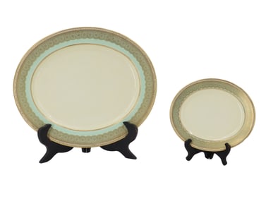 (2) Antique Royal Worcester Plates