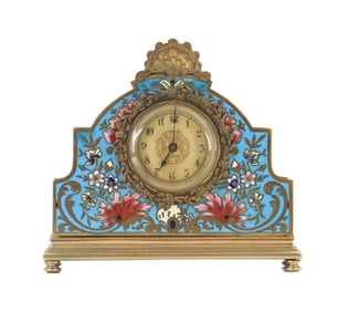 Enameled Table Clock