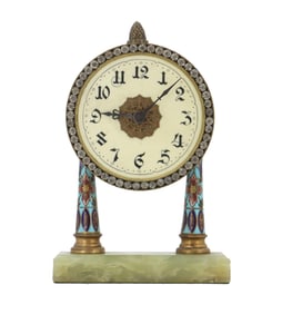 Enameled Table Clock