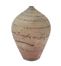 Martie Geiger-Ho 20th/21st Century American, Tall Textured Ceramic Vase