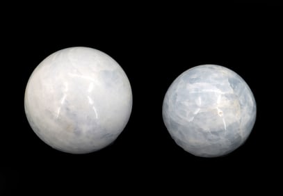 2  Polished Stone Spheres