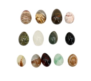 (13) Polished Stone Eggs