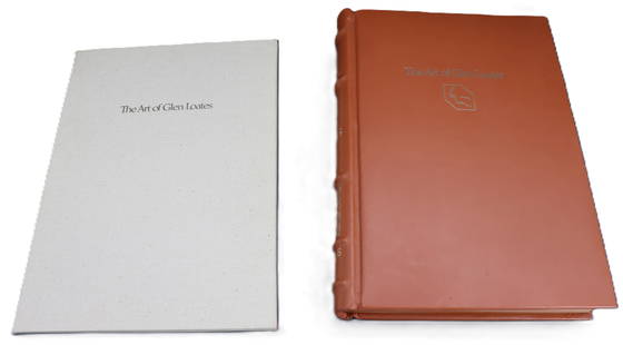 Peter Duval, "The Art of Glen Loathes" - Limited Edition 185/300 Signed: Peter Duval, &quot;The Art of Glen Loathes&quot; - Limited Edition 185/300 Signed. Limited edition copy numbered and signed by author. Lot includes binder with lithograph print. Glen Loates (born Mart