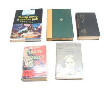 (5) Vintage Nautical Themed Books