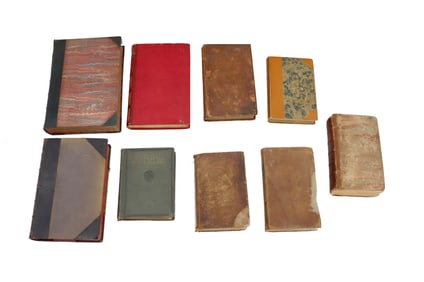 Group of 9 European and American Antique Books including