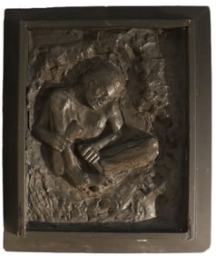 Raffaele Martini Pandozy (1937-2021) Italian/American, Sculpture of a Stone Carver at Work with