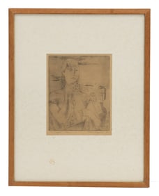 Robert Ferguson 1951 Print in the Style of Modigliani