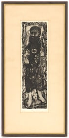 Rudy Pozzatti (1925-2021), 1964 Colorado Etching "John"