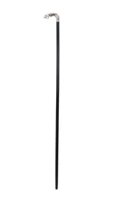 English Brigg Sterling Silver Hoof Cane Circa 1997