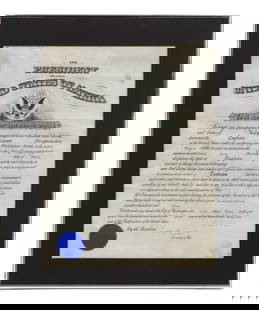 President Woodrow Wilson Signed Military Appointment Document: President Woodrow Wilson Signed Military Appointment Document.&nbsp;A commission dated March 2, 1915. Promoting Ralph G. Craven&nbsp;to the rank of Captain. Counter signed&nbsp;by the Secretary of War