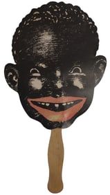 Black Face Hand Fan