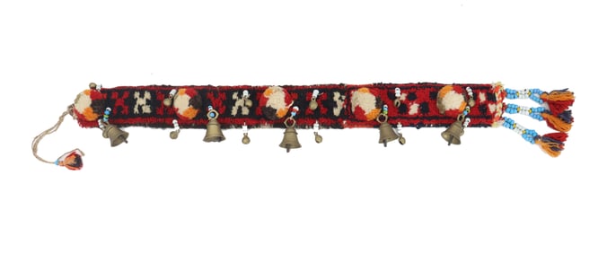 Saudi Knotted and Beaded Camel Band with Bells