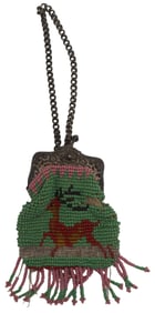 Vintage  Native American Small Beaded Bag