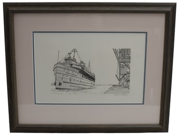 Jim Clary (American, 1939-2018) Pencil Signed 1970s North American