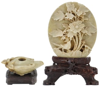 Two Chinese Carvings