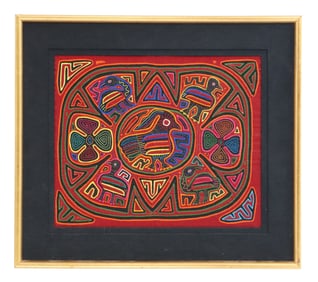 Traditional Panama Guna Mola Textile Panel