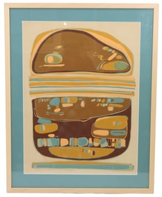 Framed Numbered Egyptian Lithograph