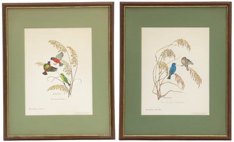 Anne Worsham Richardson (1919-2012) American, (2) Signed Bird Lithographs