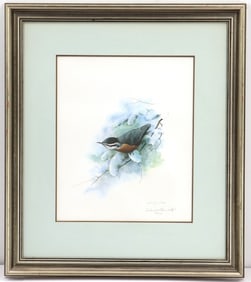 Frederick Wetzel (Born 1943) American, Signed and Numbered Ornithological Lithograph