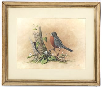 Frederick Wetzel (Born 1943) American, Signed and Numbered Ornithological Lithograph