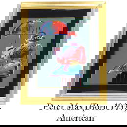 Peter Max (Born 1937) American, Mixed Media Lithograph