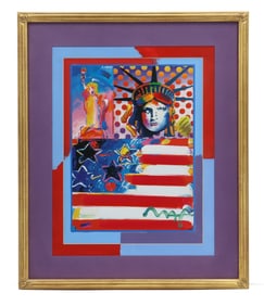 Peter Max (Born 1937) American, Mixed Media on Lithograph