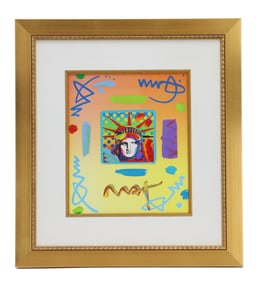 Peter Max (Born 1937) American, Mixed Media on Paper