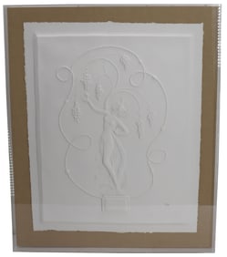Erte (1892-1990) Russian/French, Signed and Numbered Embossed Paper Relief