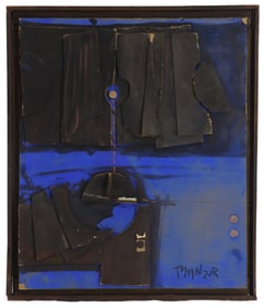 David Manzur Londoño (Born 1929) Columbian, Mixed Media, Three Dimensional Assemblage on Wood