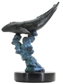 Robert Wyland (Born 1956) American, Bronze Humpback Whale AP Sculpture