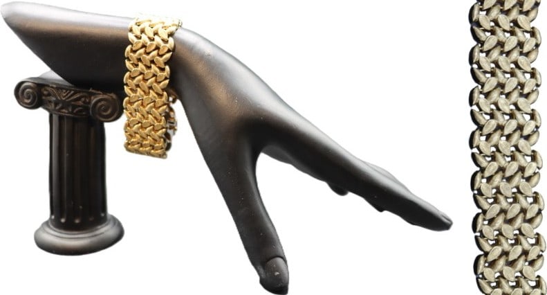 Marked 750 (18k) Gold Bracelet - Gross 40.8 g. (1 of 15)