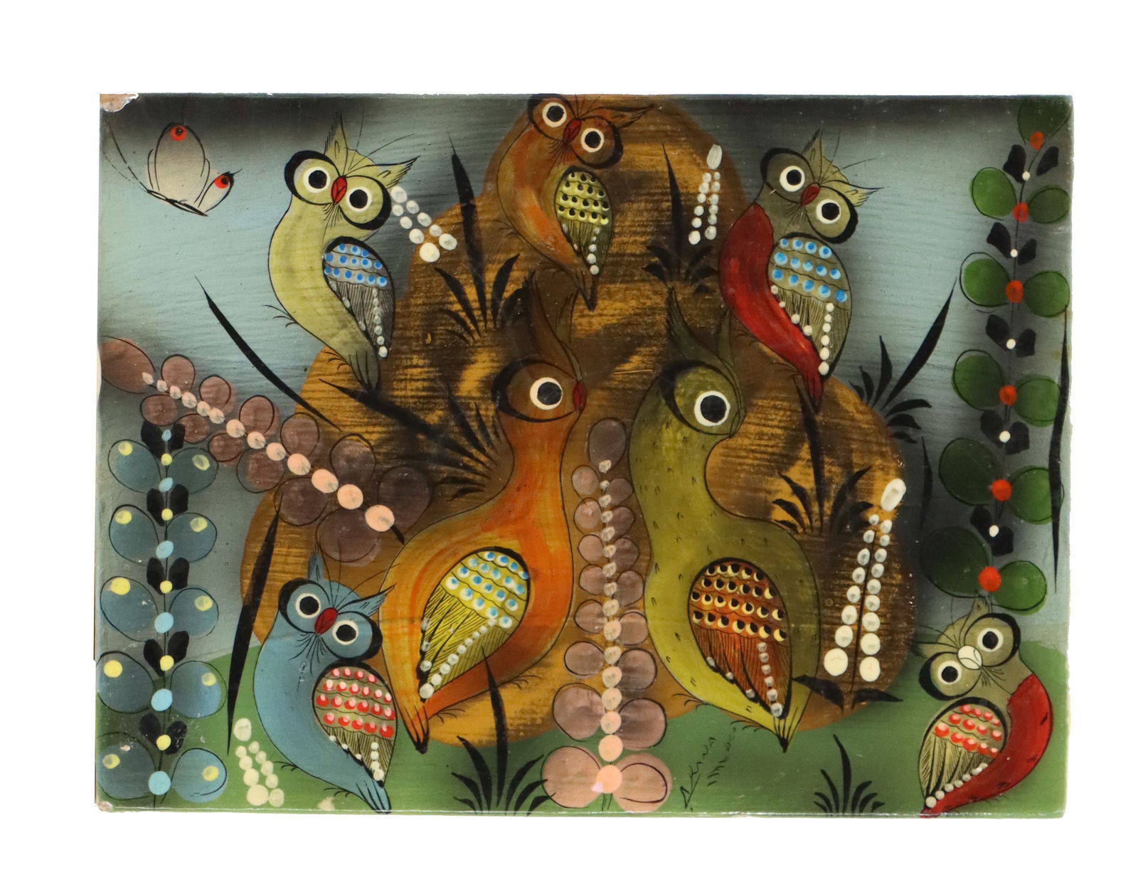 Attributed to Sergio Bustamante (Born 1949) Mexican, Oil on Board (1 of 10)