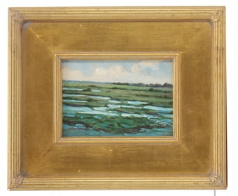 William Leon Stacks (1928-1991) American, Oil on Masonite