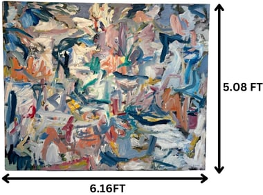 Jozef Batko (20th/21st Century) Slovakia/America, Abstract Acrylics on Canvas "Beauty will Save the