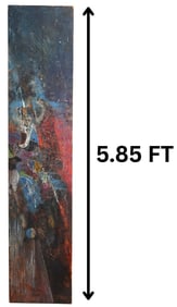 Armando Villegas (1926-2013) Colombian, Oil on Panel, 1965 Abstract