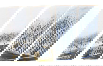 April Surgent (Born 1982) American, Quadriptych Glass Panels