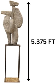 Diana Shaio (1942-2025) Colombian American, Sculpture, "El Guachiman" (The Watchman)