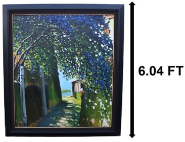 Le Thanh Son (Born 1962) Vietnam, Oil on Canvas Landscape Painting.