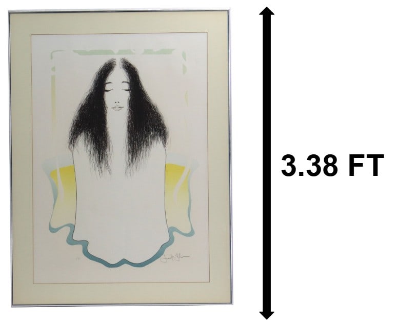 Frank Gallo (1933-2019) American, Surrealist Lithograph: Frank Gallo (1933–2019) American, Surrealist Lithograph. Titled "A Strange Girl in my Bath". Signed lower right. Framed. Overall Size: 30 1/4 x 40 1/2 in.Sight Size: 24 x 34 in. 