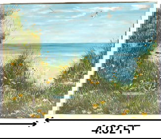 Virginia Lucier, 20th/21st Century American, Oil Painting, "Sea Meadow"