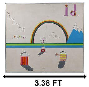 Late 20th Century, Post Psychedelic Painting Titled "ID"