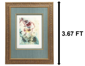 Circle of Salvador Dali (1904-1989) Spanish, Large Signed and Numbered Lithograph