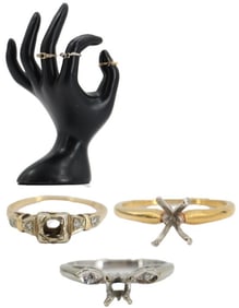 (3) 14k Gold Rings - Gross 6.8 g.