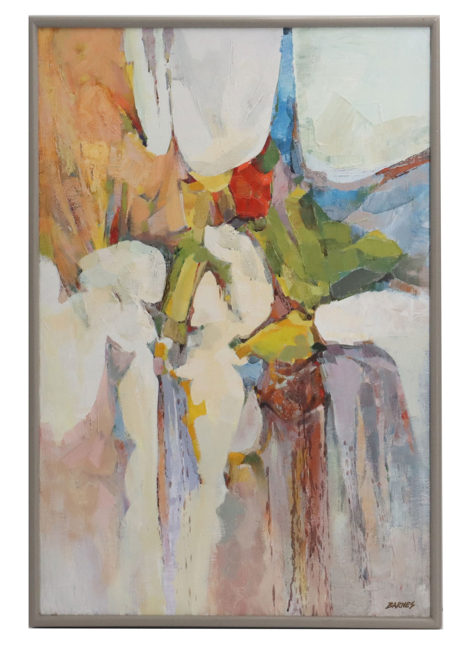 David P. Barnes (Born 1930) American, Oil on Canvas, "Reflections" (1 of 12)