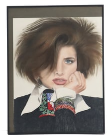 Vintage Portrait of a Fashionable Young Woman