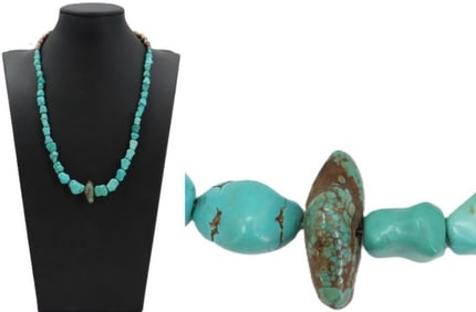 Sterling Silver and Turquoise Necklace